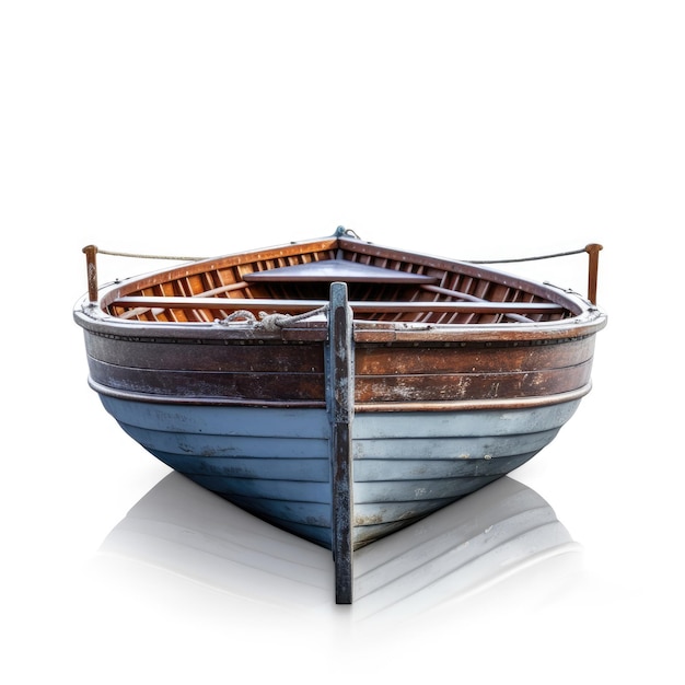 Isolated Boat on White Background