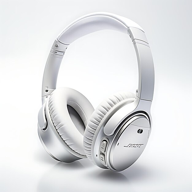 Isolated of Bose Quietcomfort 35 Ii Wireless Headphones Rear View Show on White Background Clean