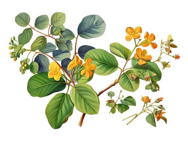 고립 된 식물 그림