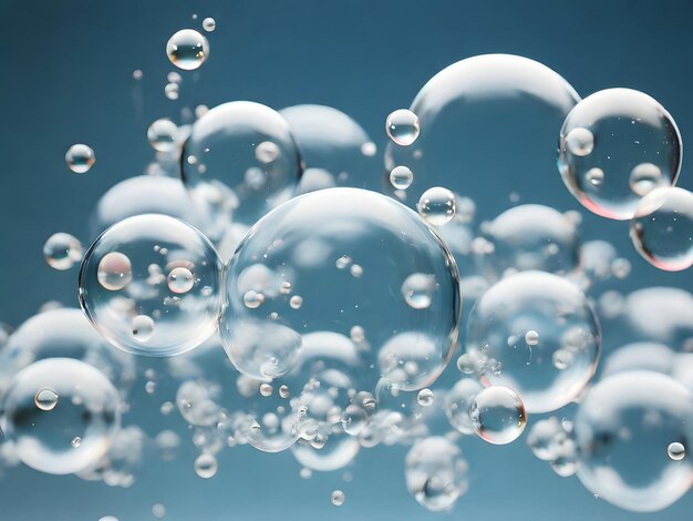 Photo isolated bubbles floating background