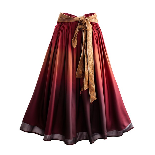 Isolated of Burmese Longyi Type Wrap Skirt Material Silk Color Concept B Traditional Clothes Design