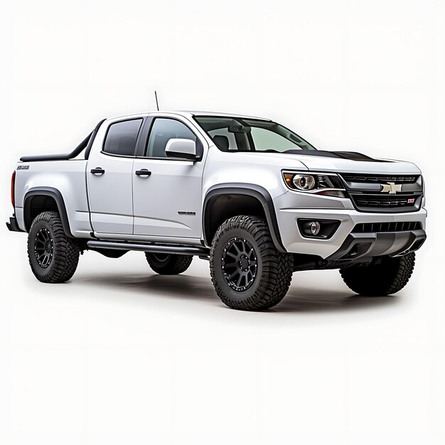 Isolated of capture the spirit of adventure with the chevrolet colorado on white background photo