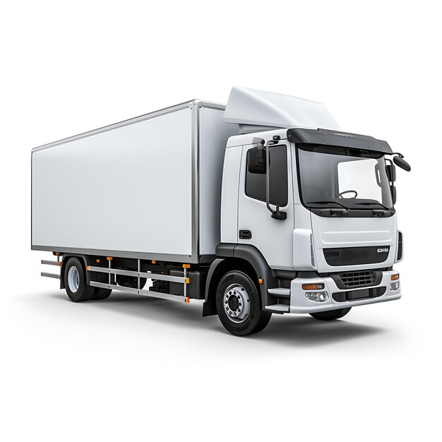 Premium AI Image Isolated of Chanje V8100 Electric Box Truck