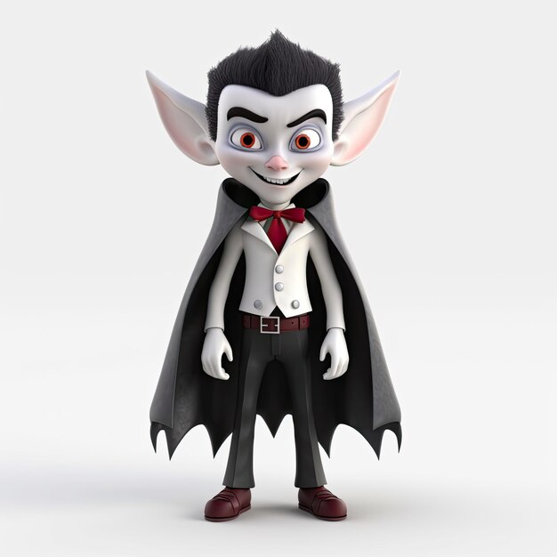 Photo isolated character of vampire