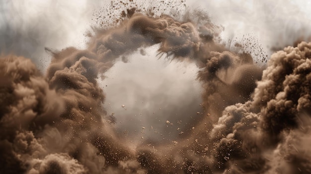Фото Изолированный сигаретный пар реалистичный 3d современная иллюстрация клипарт волнистый смог облако рамки песок и частицы почвы пятна на прозрачном фоне