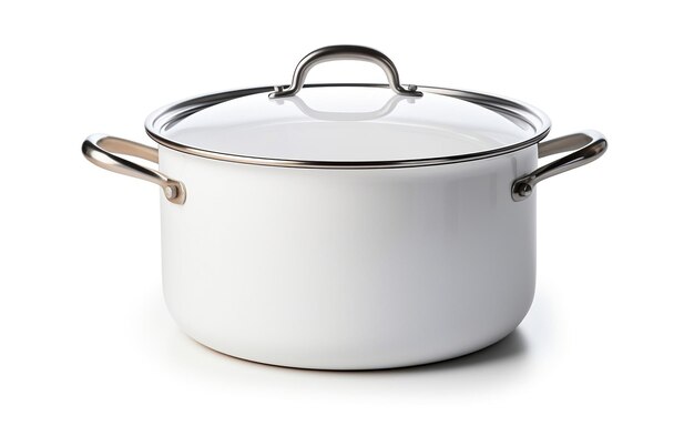 Isolated Cooking Pot on White Background Generative Ai