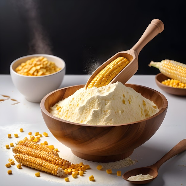 isolated Corn flour bowl