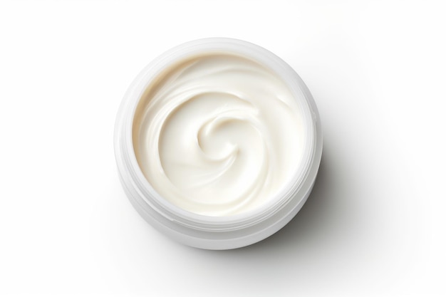 Isolated cosmetic cream on white background