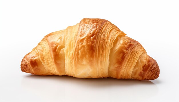 Isolated Croissant Elevation Side View