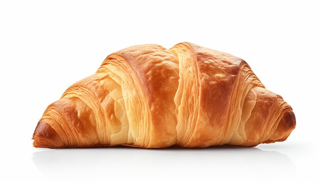 Isolated Croissant Side View