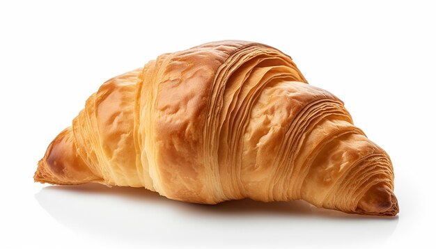 Isolated Croissant Side View