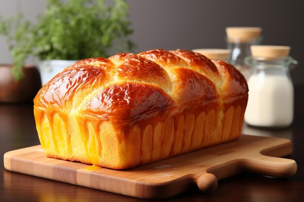 Isolated delicious butter bread