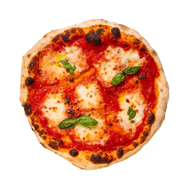 Isolated delicious neapolitan italian pizza