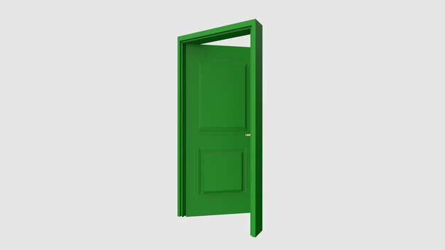 Photo isolated door illustration 3d rendering