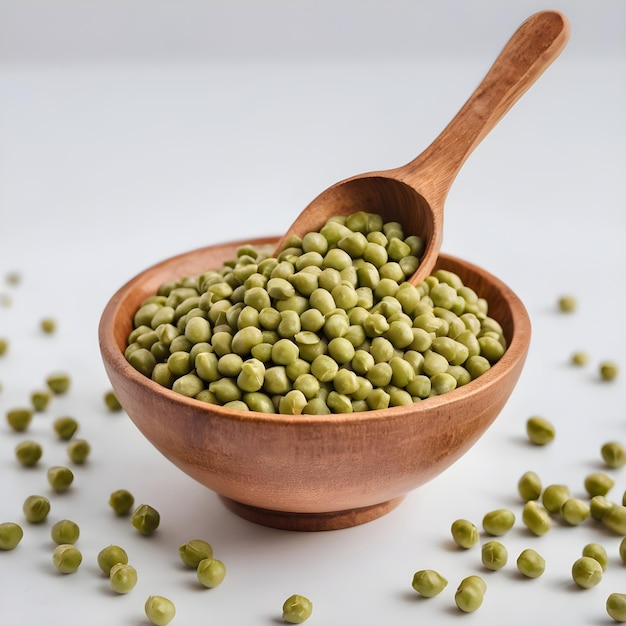 Photo isolated dried peas bowl