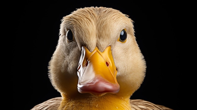 Photo isolated duck face on transparent background