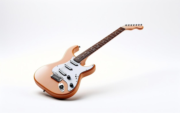 Isolated Electric Guitar on White Background