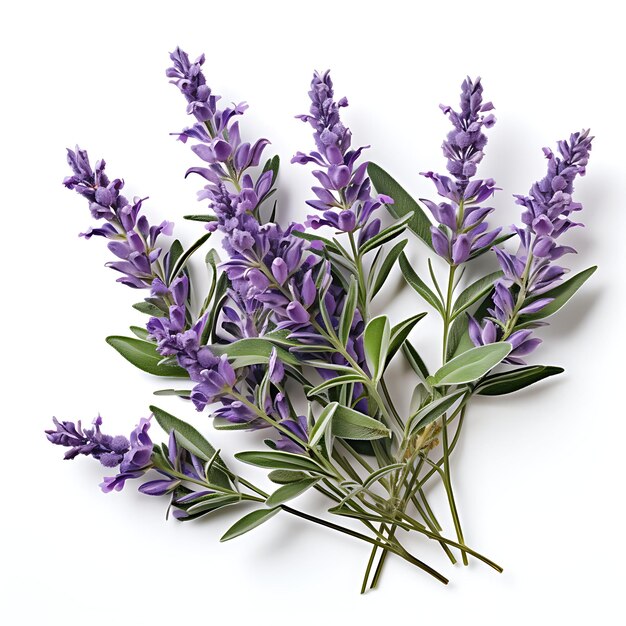 Isolated of Exquisite Lavender Herb Highlighting Its Purple Photoshoot Top View and Professional 0