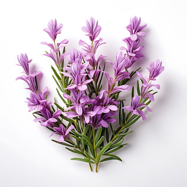 Isolated of Exquisite Lavender Herb Highlighting Its Purple Photoshoot Top View and Professional 1
