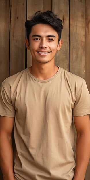 Photo isolated farm worker on yellow background