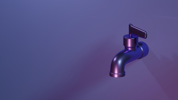 Isolated faucet background