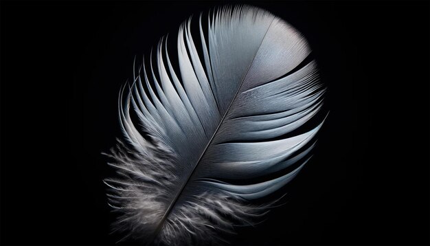 Isolated Feather Detail in Studio