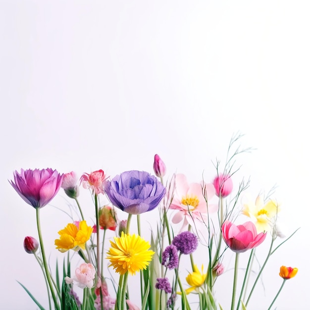 isolated flower on a solid background