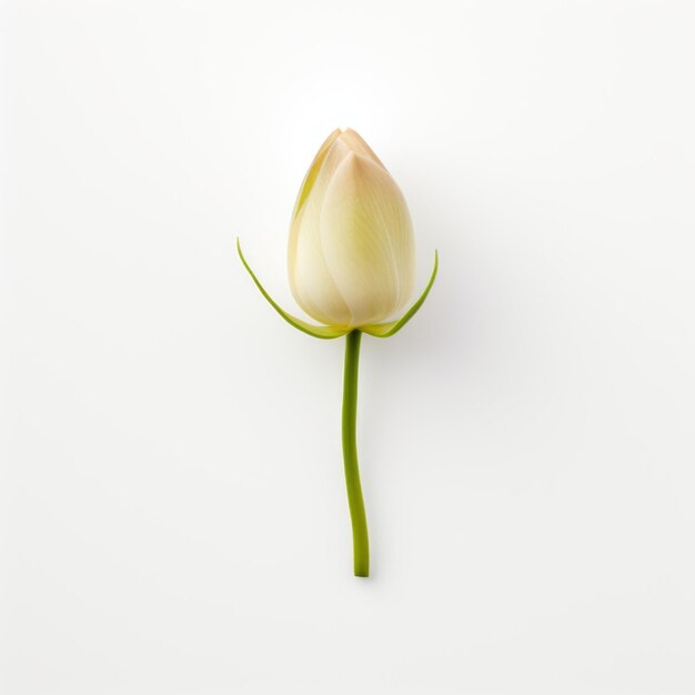 Photo isolated flower top view