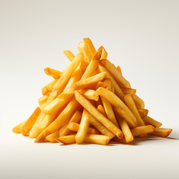 Isolated French Fries Mountain