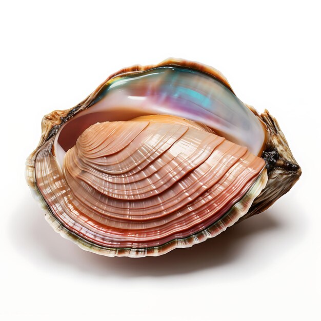 Isolated of Fresh Abalone an Exquisite Seafood Known for Its On White Background Photoshoot