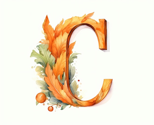 Фото Изолированный фруктовый алфавит для детей c для моркови