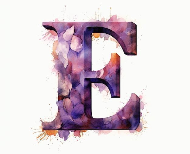 Photo isolated fruit alphabet for the kids e for eggplant