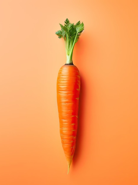 Photo isolated fruit on gradient colored background carrott