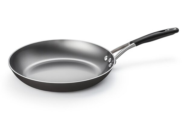 Isolated frying pan with clipping paths for easy use