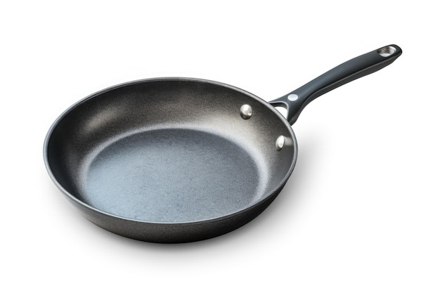 Isolated frying pan with clipping paths for easy use