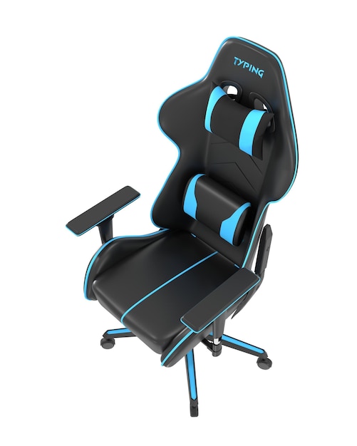 isolated gaming chair on white background