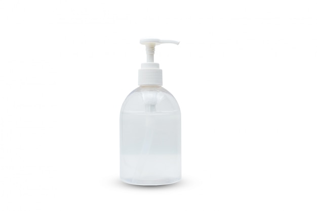 Photo isolated of gel bottle