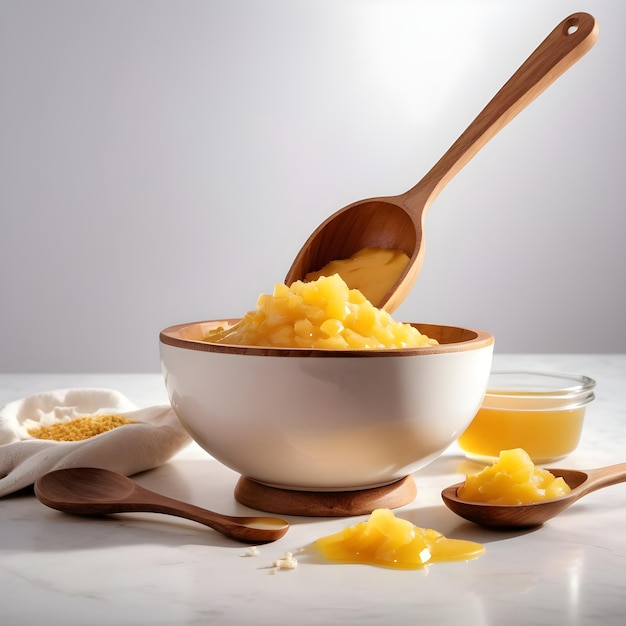 isolated ghee bowl