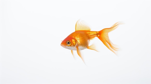 Isolated Goldfish in Rule of Thirds