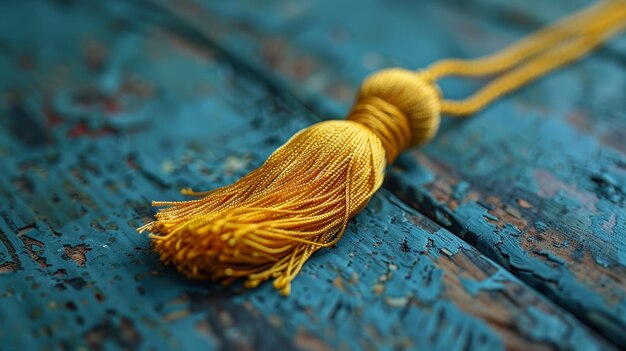 Foto tassello isolato a graduazione in giallo su trasparente