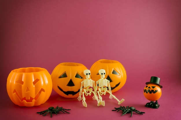 Isolated halloween toys