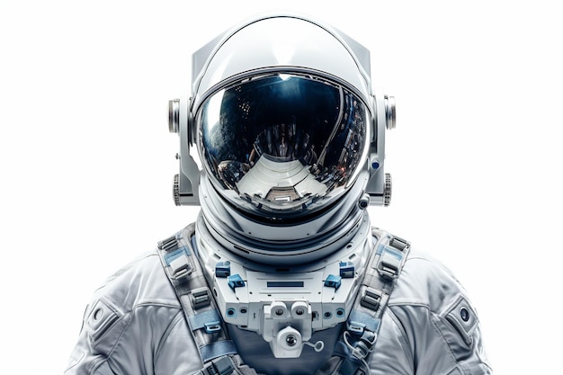 Изолированная иллюстрация цветного рисунка астронавта на темном фоне