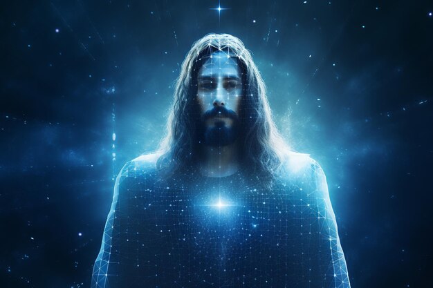 Premium AI Image | isolated illustration of jesus christ illustration ...