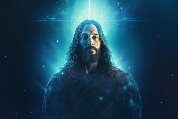 Premium AI Image | isolated illustration of jesus christ illustration ...