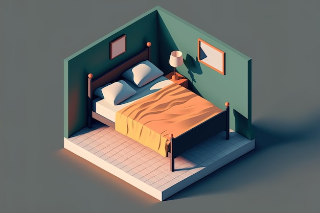 Isolated isometric bed