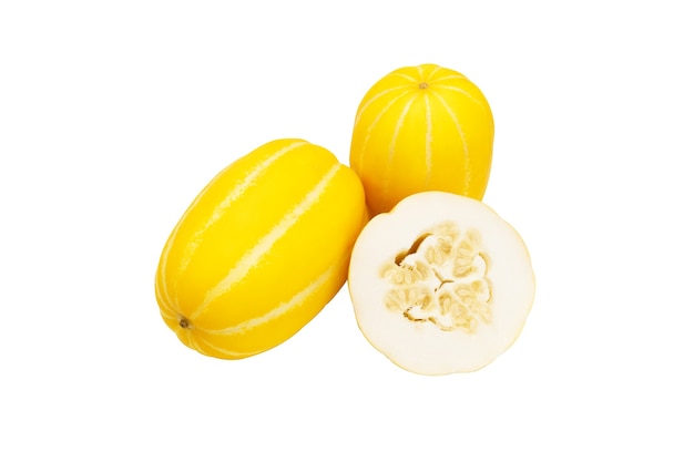 Isolated Korean melon with clipping path