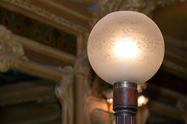 Isolated liberty style lamp detail