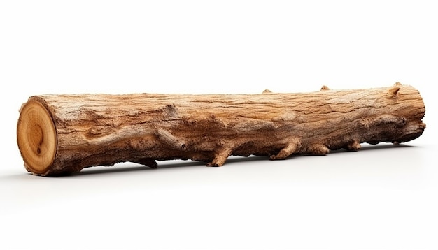 Isolated Log in Elevated Side View