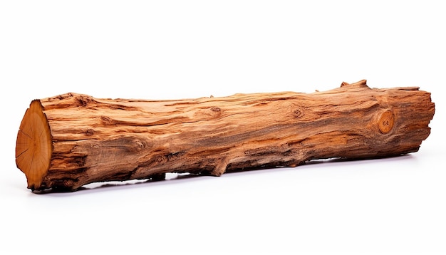 Isolated Log in Elevated Side View