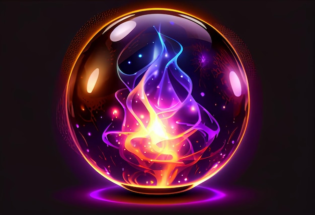 Photo isolated magic prophecy sphere vector